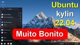 Ubuntu kylin 22.04 Linux Sabor Oficial da Canonical. Um dos Desktop mais Bonitos do Mundo Linux