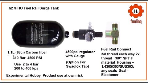 Fuel Surge Tank Hydrogen Hot Rodding Injection Drag Race Performance