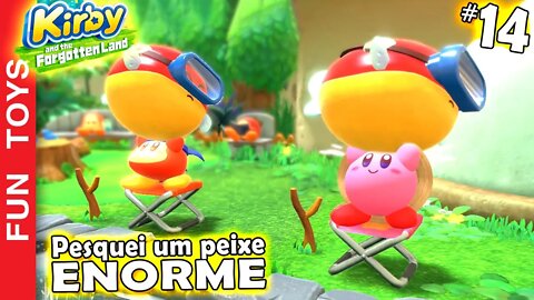 Kirby and the Forgotten Land #14 - Pesquei um peixe ENORME e olha que nem é este da foto! 🎣