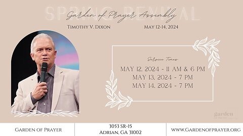 Garden of Prayer- Spring Revival 2024