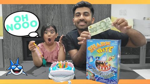 Evana VS Brother PLAY SHARK BITE/WINNER GETS A 1991 $100 BILL!!!