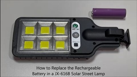 How to Replace the Rechargeable Battery in a JX 616B Solar Street Lamp