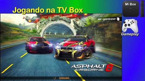 Jogando na TV Box - Asphalt 8 Airborne