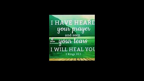 I love you says god , I will heal you from the Crowns of your head to the soles of your feet