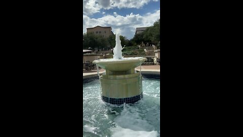 Texas State University fountain #txst in San Marcos