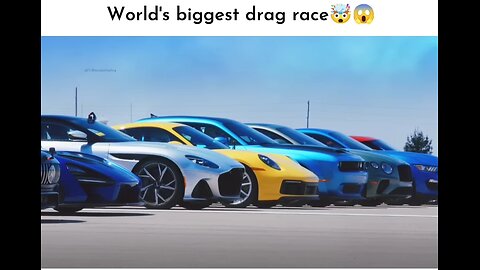 World biggest drag race #viral #carracing #dragrace