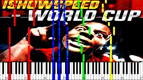 IShowSpeed - World Cup - (EPIC) Piano Tutorial