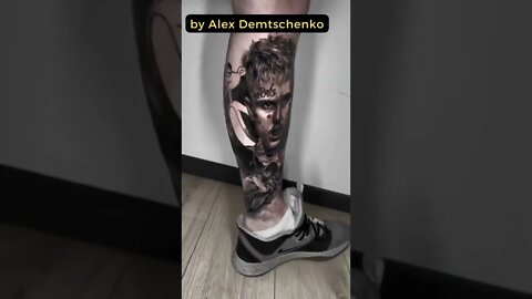 Stunning work by Alex Demtschenko #shorts #tattoos #inked #youtubeshorts