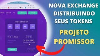 Nova exchange distribuindo Tokens no Cadastro | Projeto Promissor