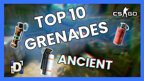 As 10 Melhores GRANADAS da ANCIENT, novo mapa do CSGO