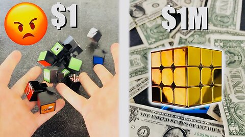 $1 VS. 1 MILLION DOLLAR RUBIKS CUBE