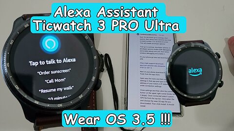 How To Install Alexa Voice Assistant On Ticwatch 3 PRO Ultra With Wear OS 3.5: Full Tutorial