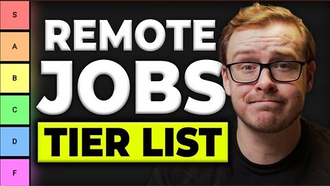 Work From Home Job Tier List