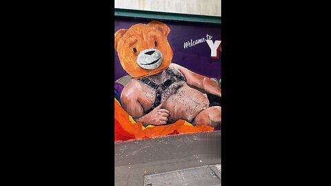 Australia: Pedo-bear billboard in Sydney had been defaced