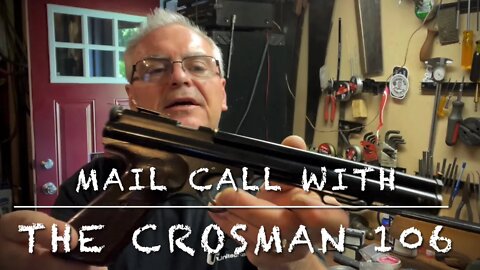 Mail call with the Crosman model 106 22 caliber multi pump pistol. Circa 1949