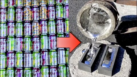 Heinrich Made - Pure Aluminum From Cans | Melting Cans at Home | Trash to Treasure