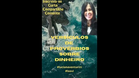 Versículos de Provérbios sobre dinheiro #lucianaventurini #loovi #shorts