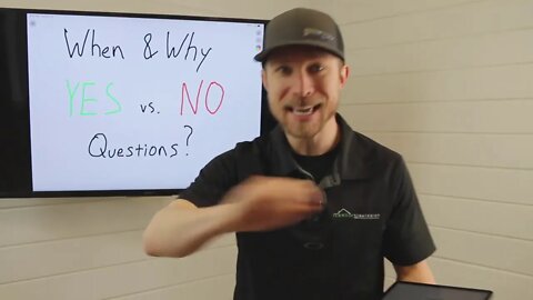 When and Why To Ask "YES" vs. "NO" Questions When Pitching and Selling Roofs (For Storm & Retail)