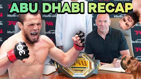 UFC ABU DHABI RECAP