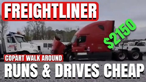 Copart Walk Around, Cheap Freightliner, Duramax and More