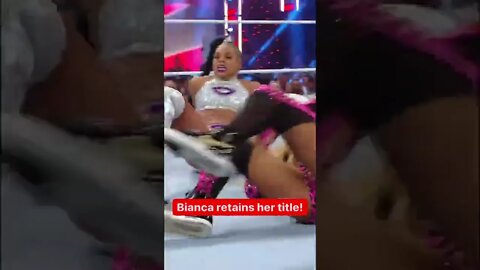 Bianca belair retains her tital ! #wweraw #biancabelair