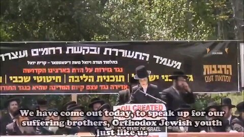 Anti-Zionist rally by the Jews