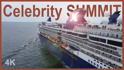 Celebrity Summit Departs Cape Liberty - 4K | Cruising With Calandra Collab