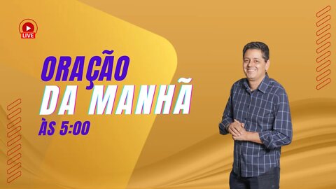 ORAÇÃO DA MANHÃ AO VIVO. COMECE O SEU DIA COM JESUS 🙏🏼