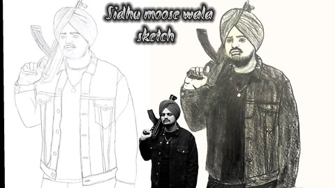 How to draw sidhu moose wala | Sidhu Moose Wala Drawing | penil Sketch | step by step | tutorial.