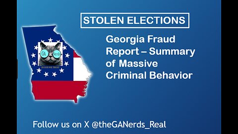 GA Fraud Report - Summary of Massive Criminal Behavior