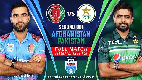 Pakistan vs Afghanistan 2nd THRILLER ODI FULL Extended Highlights