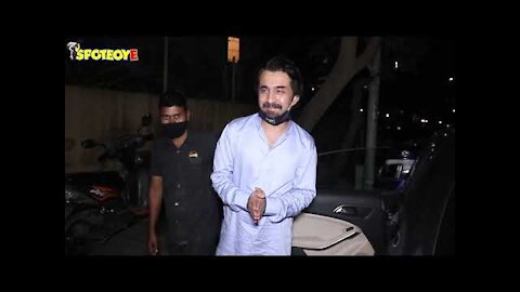 Siddhant Kapoor with Dad Shakti and Mom Shivangi attend Priyank Sharma's engagement | SpotboyE