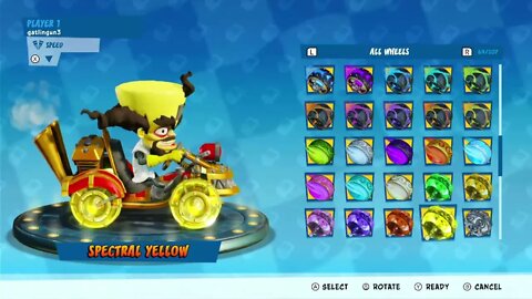 All Team Cortex Kart Wheels Showcase - Crash Team Racing Nitro-Fueled