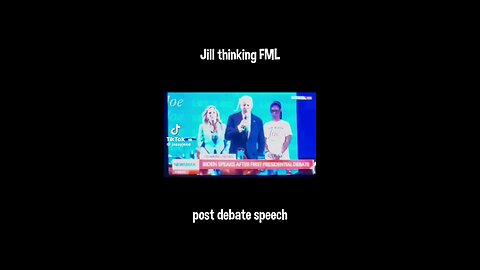 Jill Biden Thinking FML Shut Him Up