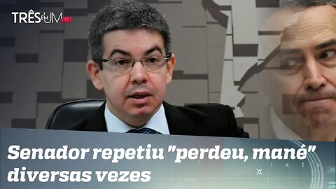 Randolfe Rodrigues replica frase de Barroso em discussão com opositora