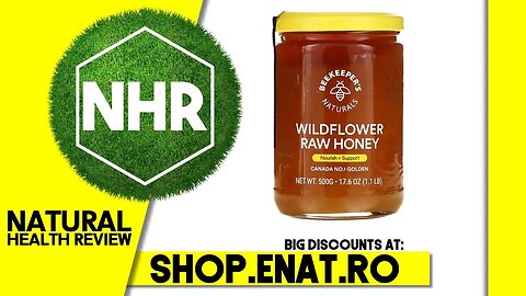 Beekeeper's Naturals, Wildflower Raw Honey, 1.1 lb (500 g)