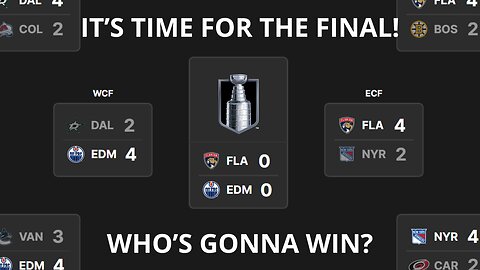 MY NHL STANLEY CUP FINAL 2024 PREDICTION!