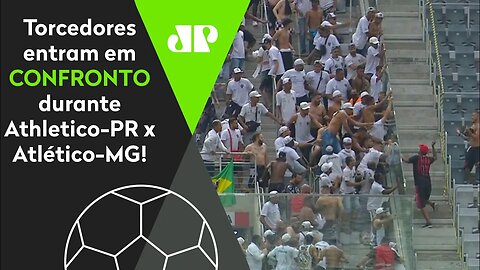 MEU DEUS! BRIGA DE TORCIDAS na arquibancada PARALISA Athletico-PR x Atlético-MG!