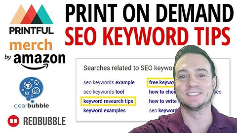 Print on Demand Keyword Research Tutorial: Search Engine Optimization (SEO Tips)