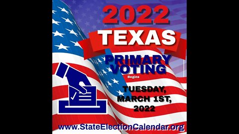 Primary Election Day in Texas, March 1, 2022