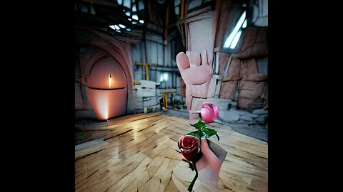 Rose in hand A.I generated art #shorts