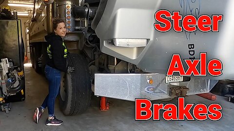 Steer Axle Brakes, Bobby shows me how simple they are to do on my 2003 Kenworth T800 Dump Truck.