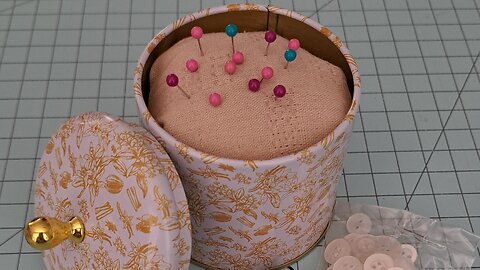 Pin Cushion Tin | Easy No Sew Idea | Fat Quarter Craft