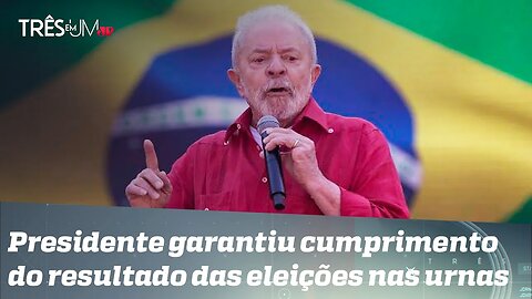 Lula critica "estímulo à violência" em discursos de Bolsonaro