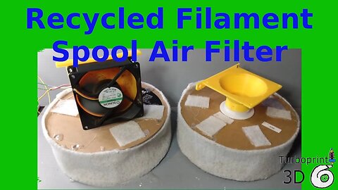 Recycled Filament Spool Air Filter