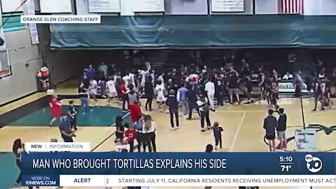 Man who brought tortillas to Coronado High basketball game explains his side