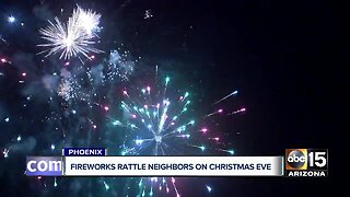 Fireworks rattle Phoenix neighborhood on Christmas Eve