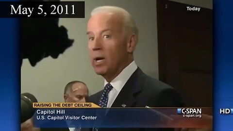 Joe Biden Debt Ceiling Negotiations - Then & Now