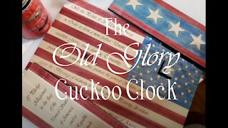 The Old Glory American Flag Cuckoo Clock