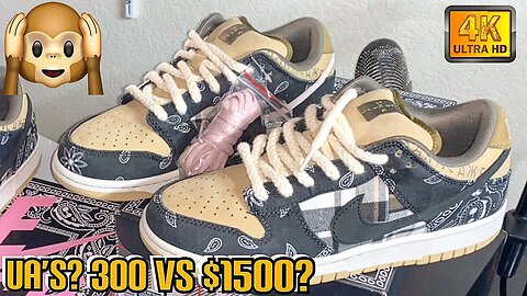 PKGOD Replica: Travis Scott Nike SB DUNK LOW "Cactus Jack" REVIEW |98%er/UA? $200 Vs $300 (4K)